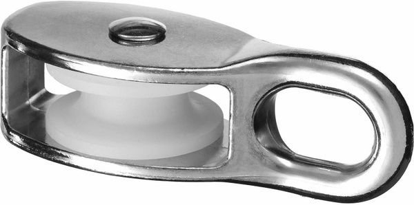 Блок для троса одинарный оцинкованный (нейлон шкив) 25мм - купить по ...