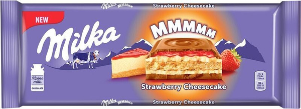 Шоколад Milka Strawberry Cheesecake - 300 гр. Европа. Милка большая ...