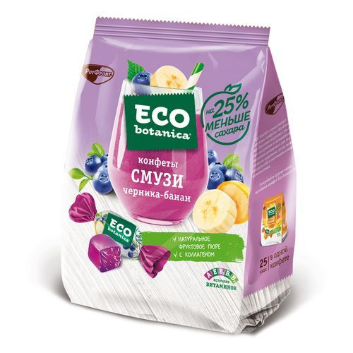 Конфеты желейные Eco Botanica Смузи черника-банан 150 г купить на OZON ...