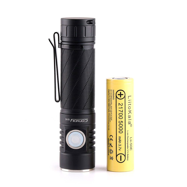 Фонарь Convoy S21E SST40 2400-Люмен, 5000K (комплект с аккумулятором ...