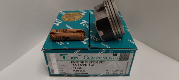 Ремонтные поршни Teikin G4FC 51136050 - Teikin арт. 51136050 - купить ...