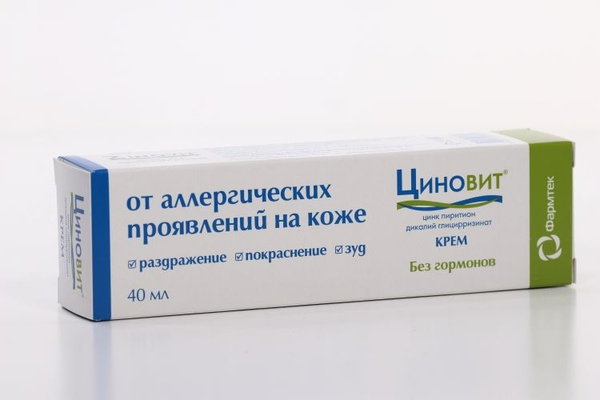 Крем Циновит от аллергии и раздражения туба 40 мл - купить с доставкой ...