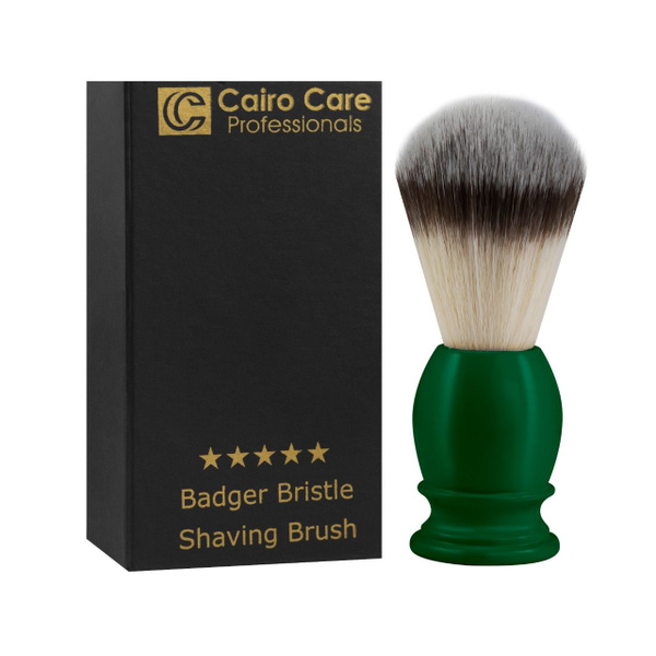 Помазок для бритья, натуральный барсучий ворс, комбинированная ручка из ...