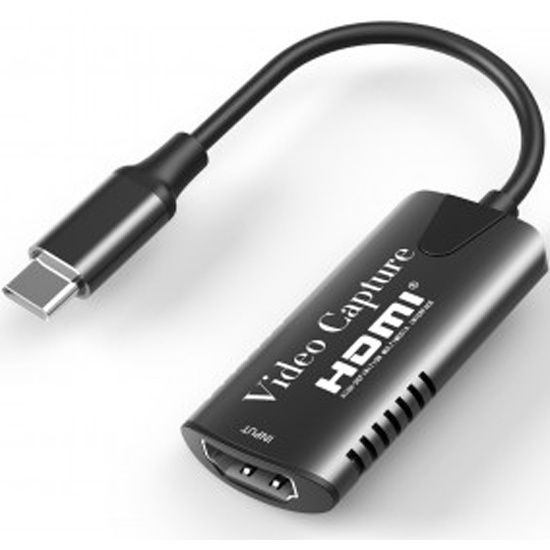 Адаптер видеозахвата HDMI USB-C KS-is KS-484 черный - купить с ...
