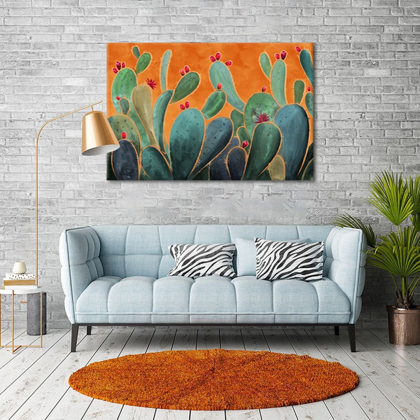 Картина интерьерная на холсте Кактусы, 120 x 80 - купить по низкой цене ...