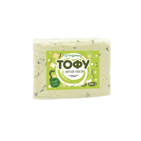 Сыр Тофу растительный аналог VegaNova с морской капустой, 250 г ...