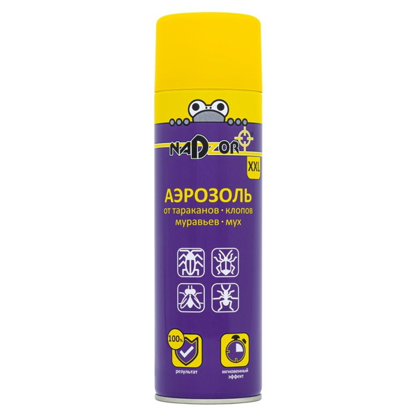 Nadzor (Надзор) аэрозоль от клопов и блох, 440 мл - купить с доставкой ...