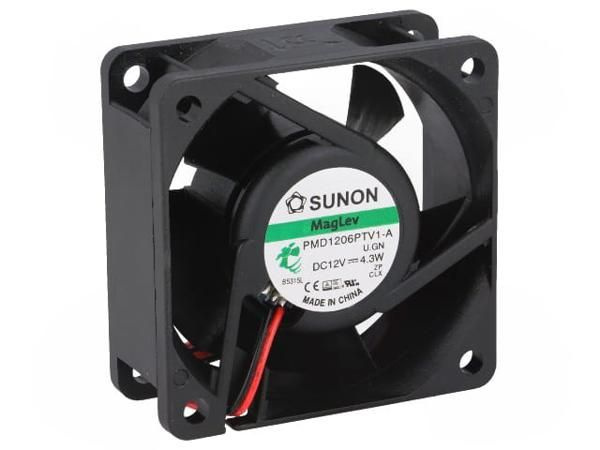 Ventola 60mm 60x60x15 SUNON KDE1206PHS3 12V 1,2W DC Air Fan 6 Cm 2 Fili - Foto 8