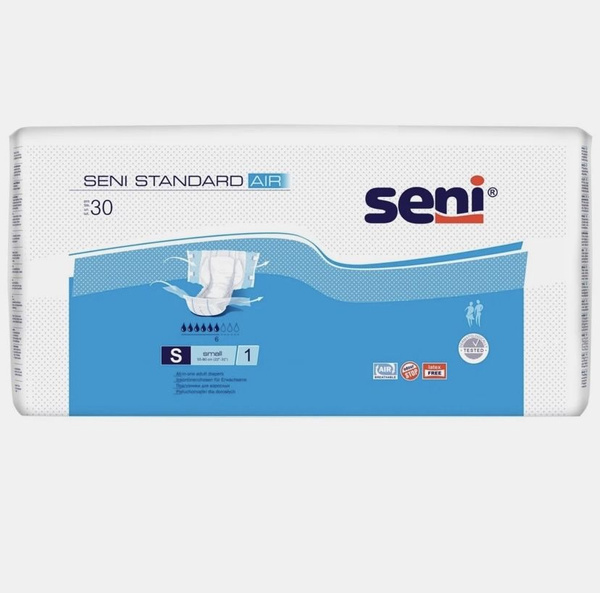 Подгузники для взрослых Seni Standart Air размер S ,обхват 55-80 см ...