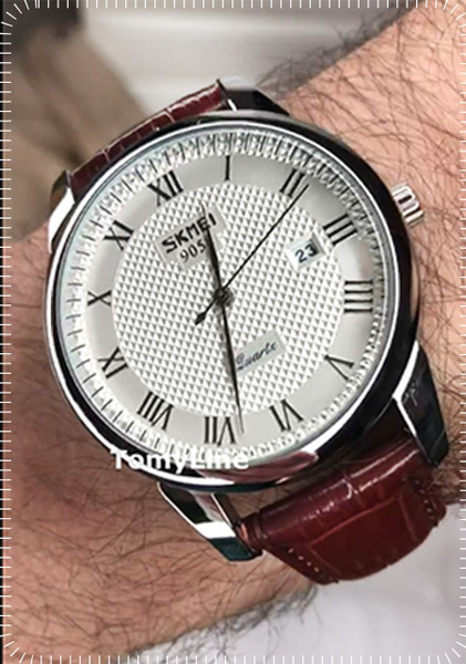 Наручные часы SKMEI мужские, кварцевые, классические, белые с ...