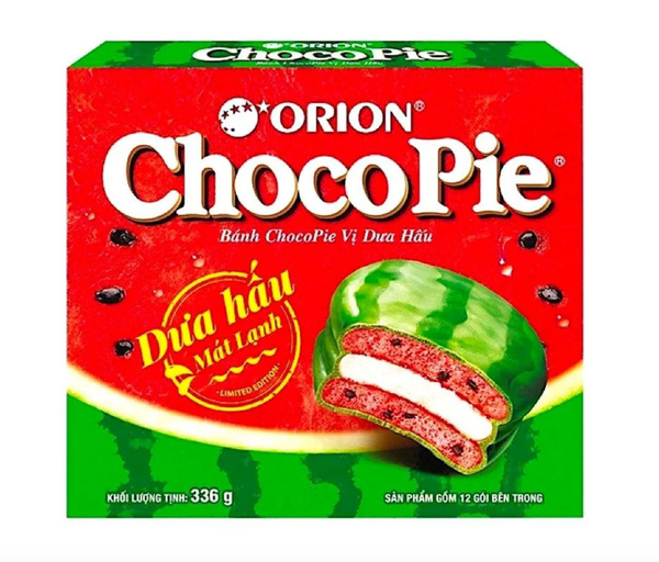 Orion Choco Pie Watermelon/Орион Чоко Пай Арбуз 336гр (Вьетнам ...