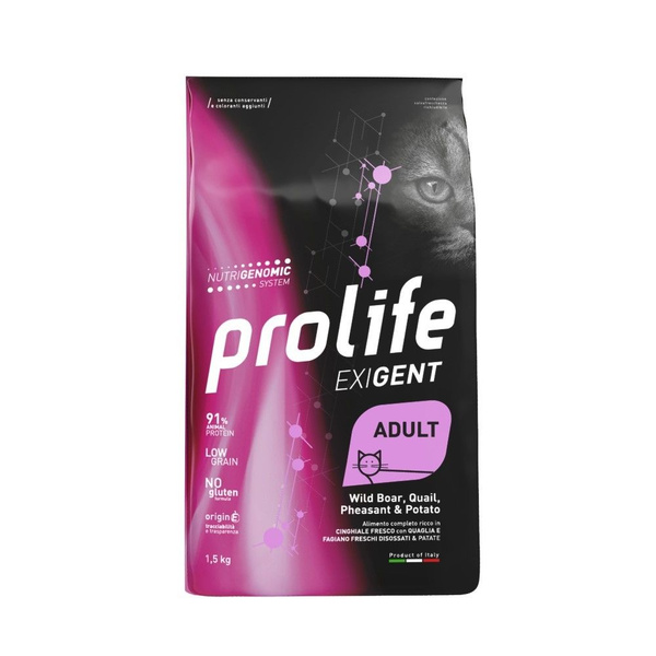 Корм для кошек PROLIFE кабан, перепел, фазан сух. 400г - купить с ...