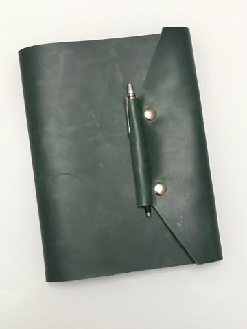 Ежедневник / блокнот из натуральной кожи недатированный на кольцах ...