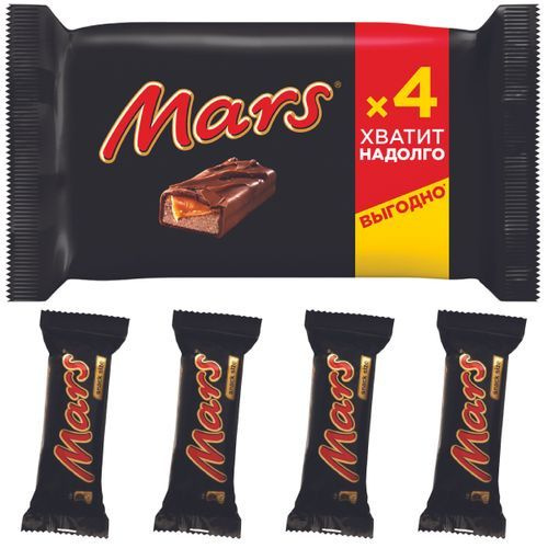 Батончик Mars шоколадный с нугой и карамелью 200 г - купить с доставкой ...