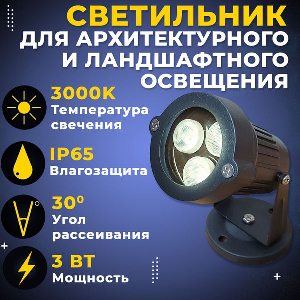 Уличный светильник 12V купить на OZON по низкой цене (1626015778)