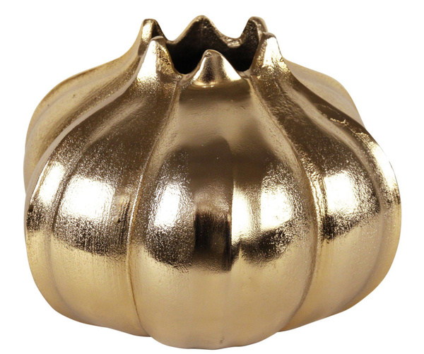Ваза в форме граната, металл , цвет золото H: 18 cm W: 26 cm D: 26 cm ...