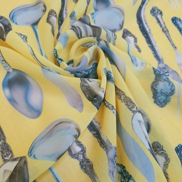 Шифон столовые приборы/ткань для шитья АНТ 1,5 метра - купить с ...