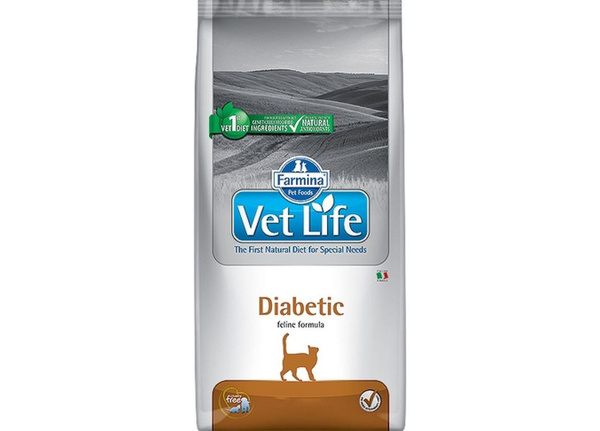 Сухой корм Farmina Vet Life Cat Diabetic для кошек страдающих сахарным ...