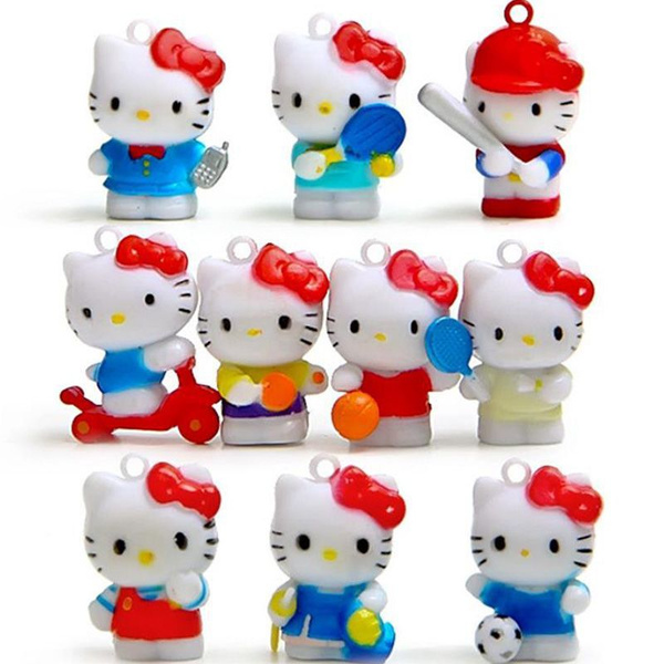 hello kitty пвх аниме фигурки sanrio подвесные аксессуары 10шт - купить ...