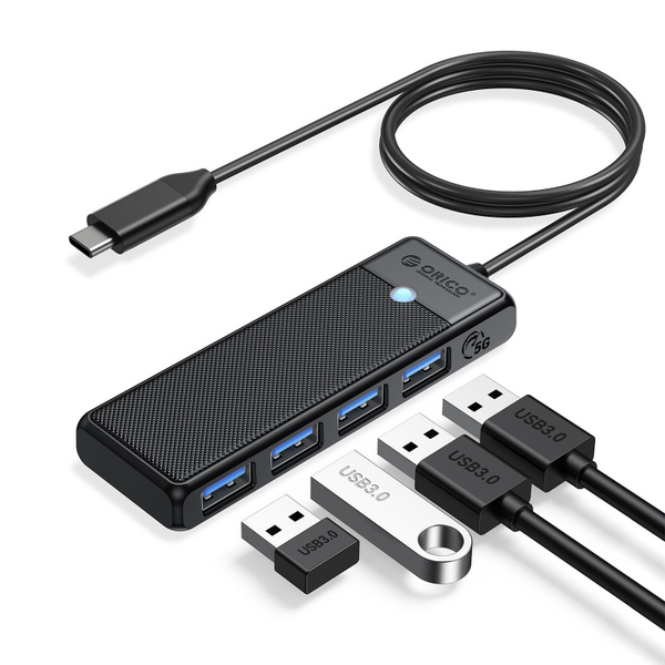 USB - хаб ORICO PAPW4A-C3 USB HUB 3.0, хаб USB, 4 порта USB-A, ЧЕРНЫЕ ...
