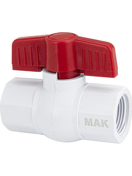Кран шаровый резьбовой 3/4" м/м из АБС - пластика купить на OZON по ...