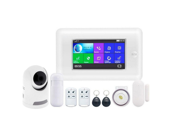 Комплект GSM/Wi-Fi сигнализация с камерой видеонаблюдения: Strazh ...