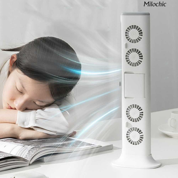 Экранный вентилятор, 4000 мАч, трехскоростной регулируемый вентилятор ...