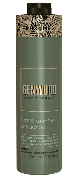 Forest-шампунь Alpha Homme Genwood для волос 1000 мл. - купить с ...