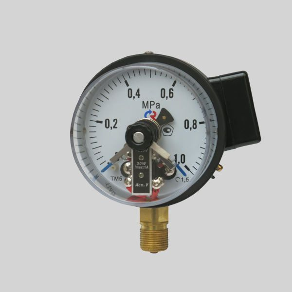Манометр электроконтактный ТМ 510Р.05 (0-1,0МПа)M20x1,5.1,5 (D100,IP40 ...