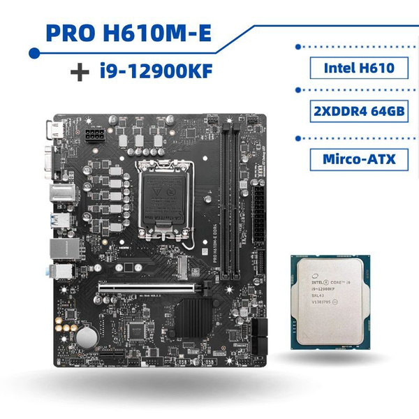 Материнская плата MSI PRO H610M-E DDR4+i9-12900KF купить по низкой цене ...