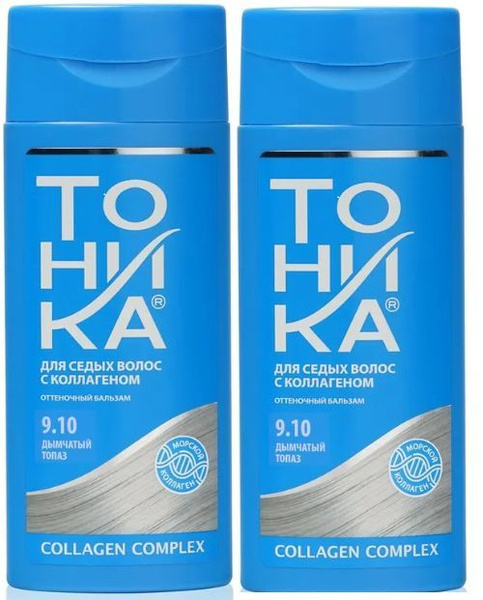 Тоника Оттеночный бальзам для тонирования седых волос 9.10 дымчатый ...