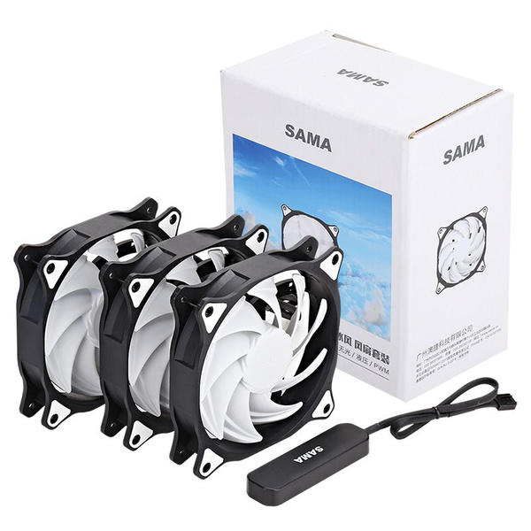 SAMA Ice Wind Fan Set 3шт. 12см вентиляторы в корпусе - купить кулер по ...