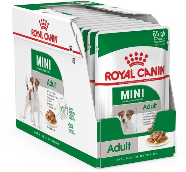 Royal Canin Mini Adult 85г*12 Влажный корм для взрослых собак мелких ...