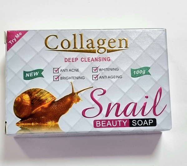 Pei Mei Мыло для лица Collagen Snail Отбеливающее с Коллагеном и ...