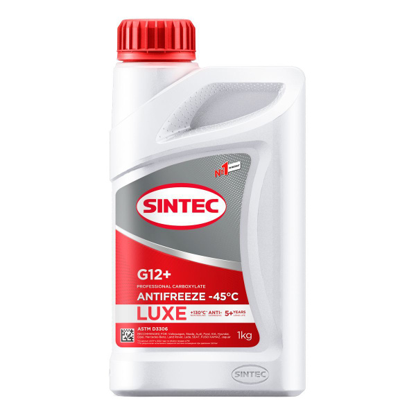 Антифриз SINTEC ANTIFREEZE LUXE G12+ (-45), Готовый раствор купить по ...
