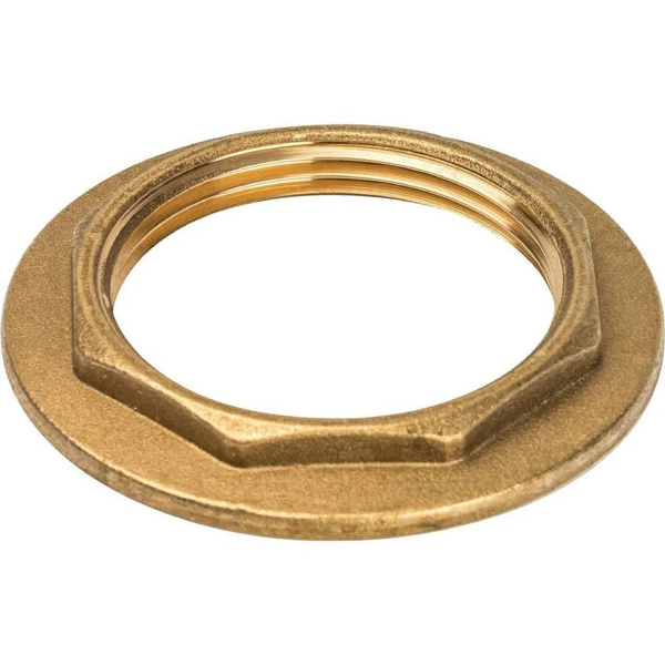 Контргайка с ребордой латунная 1/2" Valfex, КОНТРГАЙКАЛАТ12-1VV ...