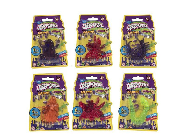 Игрушка тянучка HTI жучки-червячки Gel Bugs - купить с доставкой по ...