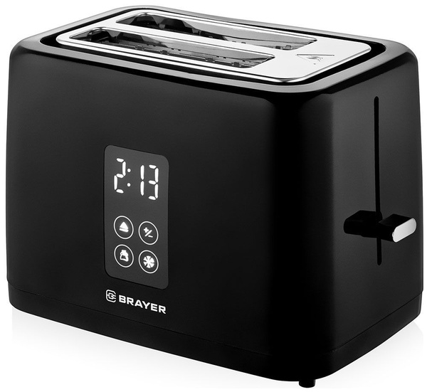 Тостер BRAYER BR2113 черный, черный купить по выгодной цене в интернет ...