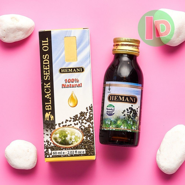 Масло черного тмина Hemani Black seeds oil 60 мл холодный отжим ...