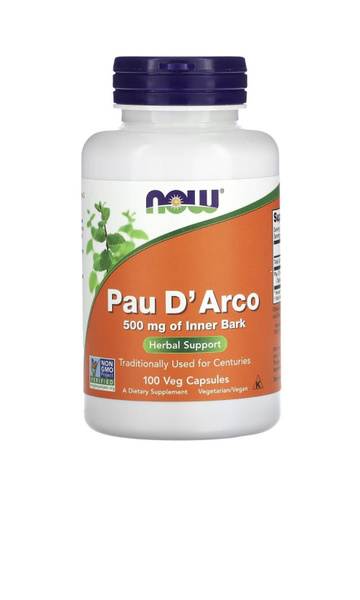 Кора Муравьиного Дерева NOW Pau D'Arco 500 mg 100 капсул купить на OZON ...
