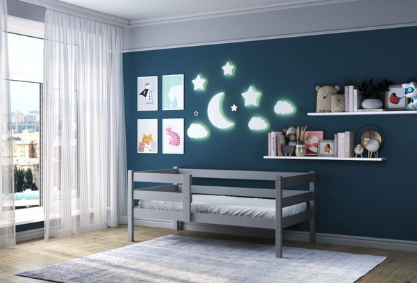 Детская кровать софа Smart Bed 190*90 серая - купить с доставкой по ...