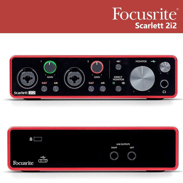 Внешняя звуковая карта focusrite scarlett 2i2 3rd gen