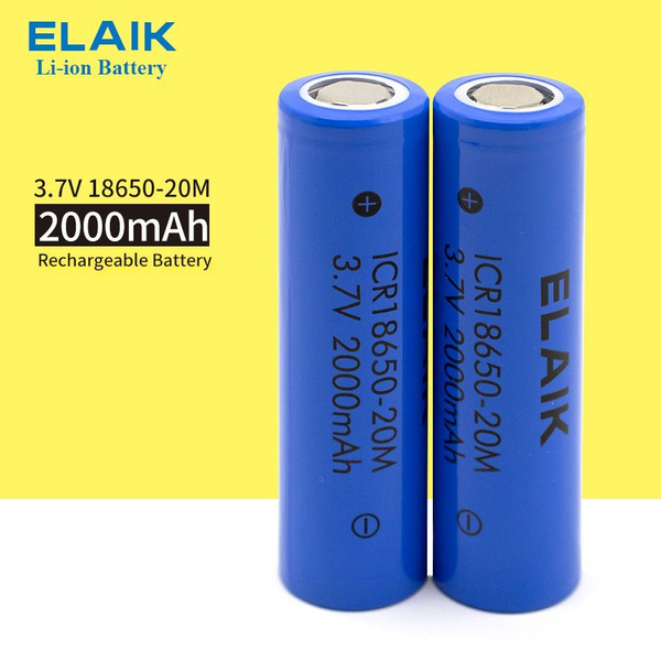 Аккумулятор Li-ion 18650 2000 mAh 3.7V , 2 шт - купить с доставкой по ...