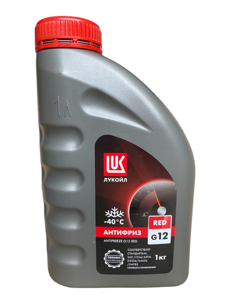 Антифриз Лукойл (Lukoil) LUKOIL_Antifrez_RED, 1 л, Готовый раствор ...