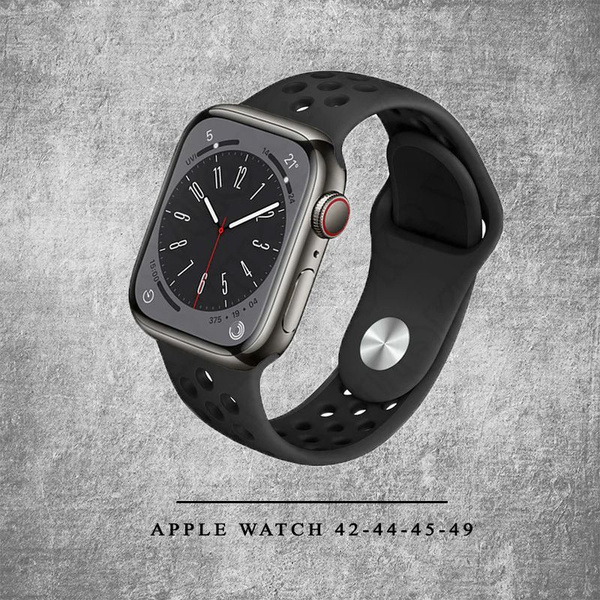 Силиконовый ремешок для Apple Watch Silicone 42-44-45-49 мм / браслет ...
