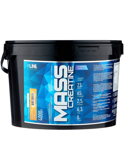 Гейнер Rline MASS Creatine 4000 г, Банан - купить с доставкой по ...