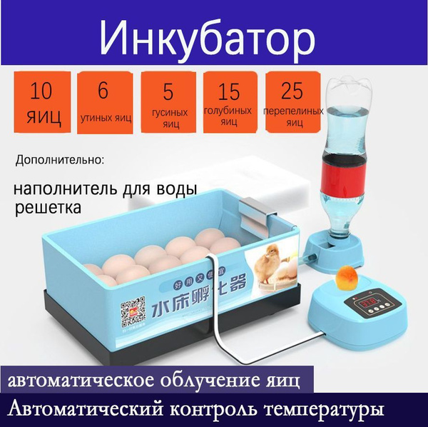 Инкубатор для яиц автоматический с терморегулятором - купить с ...