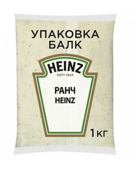 Чесночный Ранч соус хайнц HEINZ ,для свинины, курицы 1кг - купить с ...