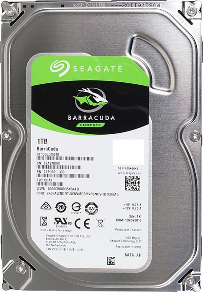 1 ТБ Внутренний жесткий диск Seagate BarraCuda (ST1000DM010) - купить ...