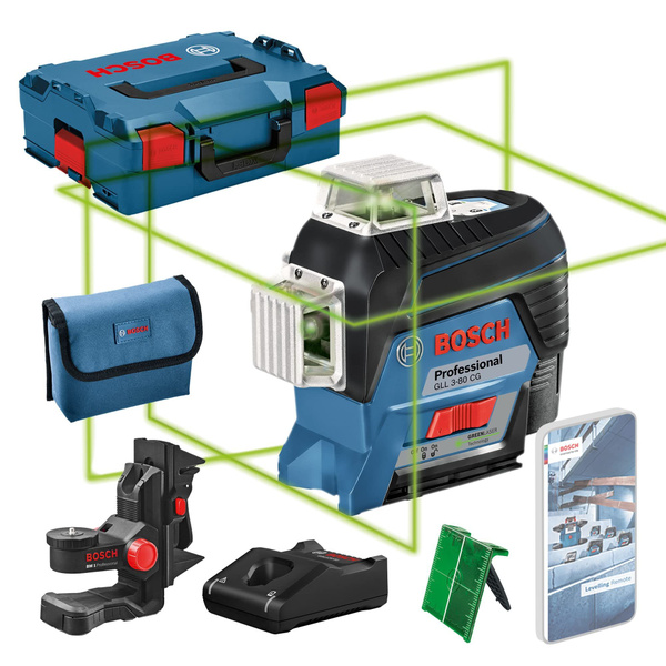 Купить Лазерный уровень/нивелир Bosch GLL 3-80 CG + Держатель ...